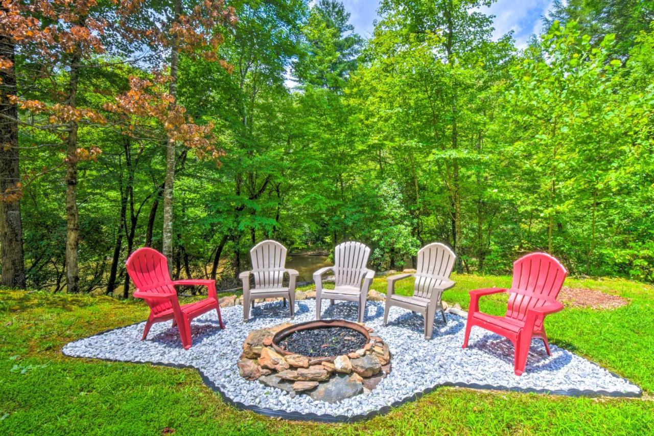 Cozy Riverside Dahlonega Home With Kayaks And Fire Pit Esterno foto