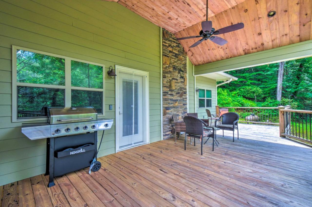 Cozy Riverside Dahlonega Home With Kayaks And Fire Pit Esterno foto