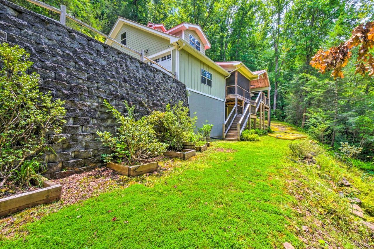 Cozy Riverside Dahlonega Home With Kayaks And Fire Pit Esterno foto
