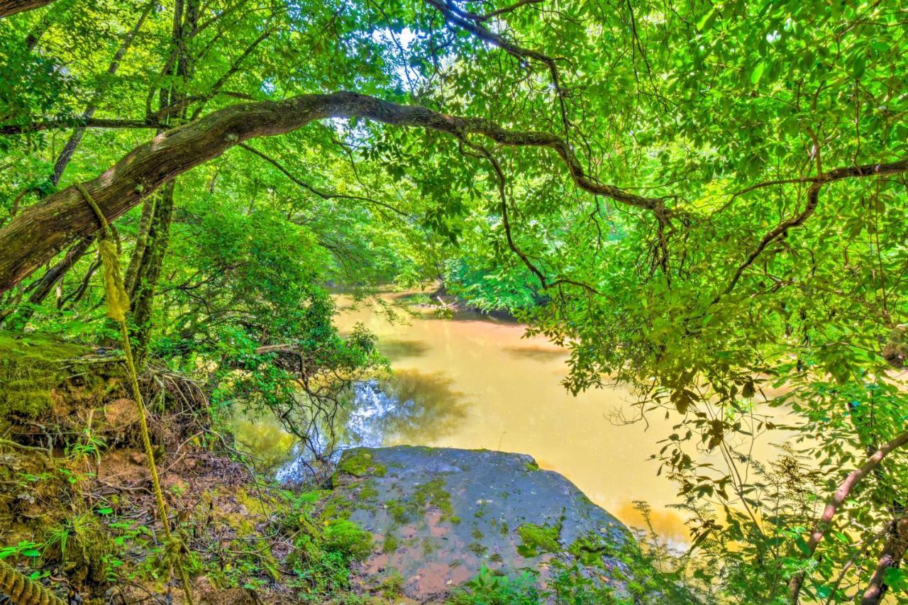 Cozy Riverside Dahlonega Home With Kayaks And Fire Pit Esterno foto