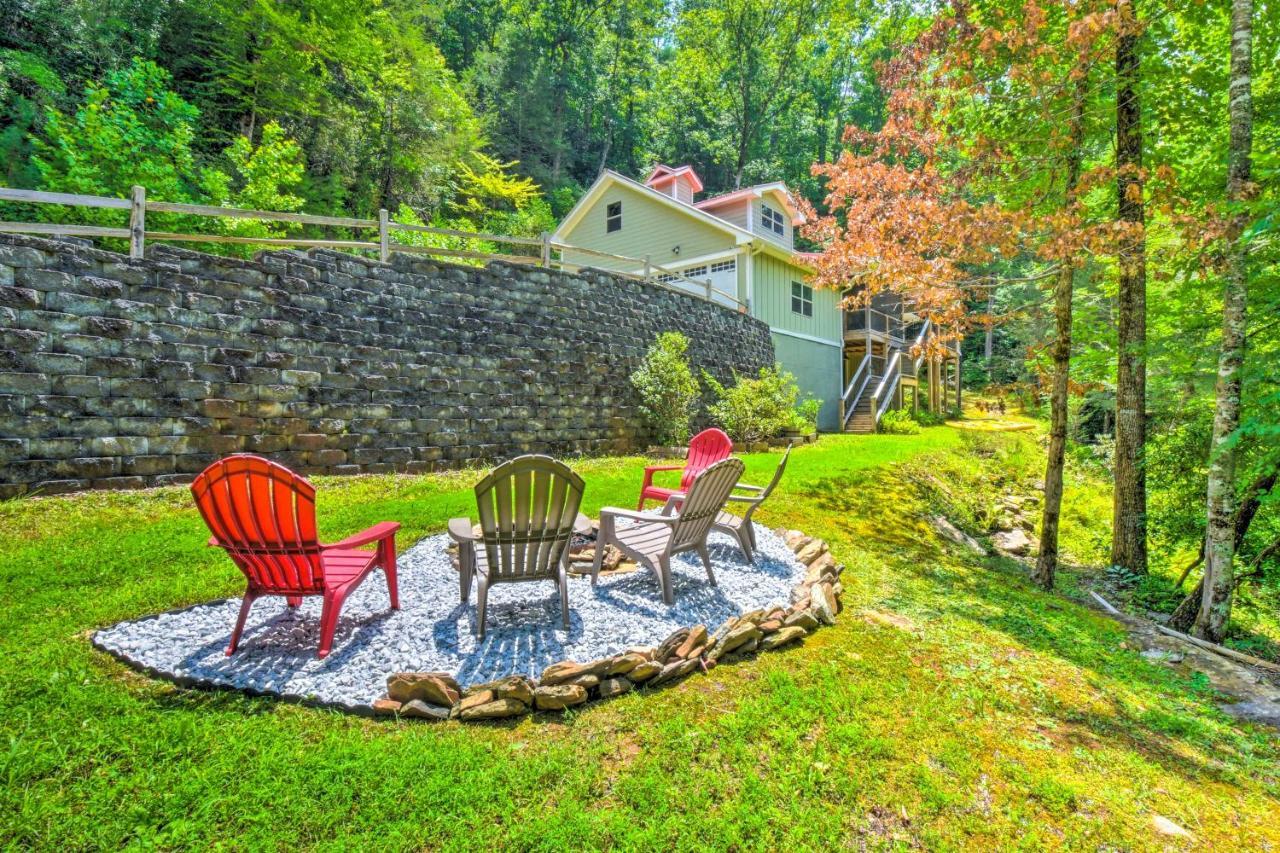 Cozy Riverside Dahlonega Home With Kayaks And Fire Pit Esterno foto